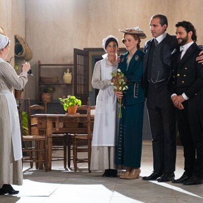 Teresa, Pía, Gregorio y Mauro en 'La promesa'