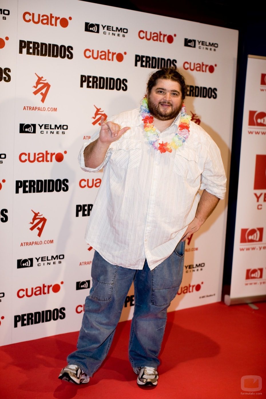 Jorge García en la première de 'Lost'