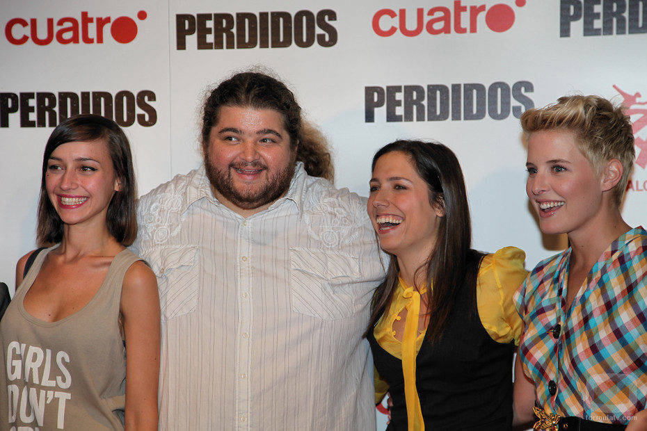 Hurley con las chicas de Cuatro