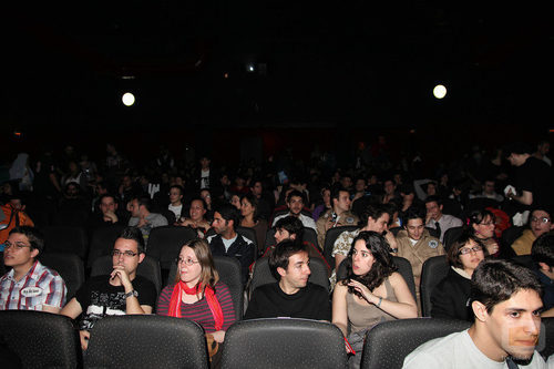 Seguidores de 'Perdidos' en el cine de Madrid