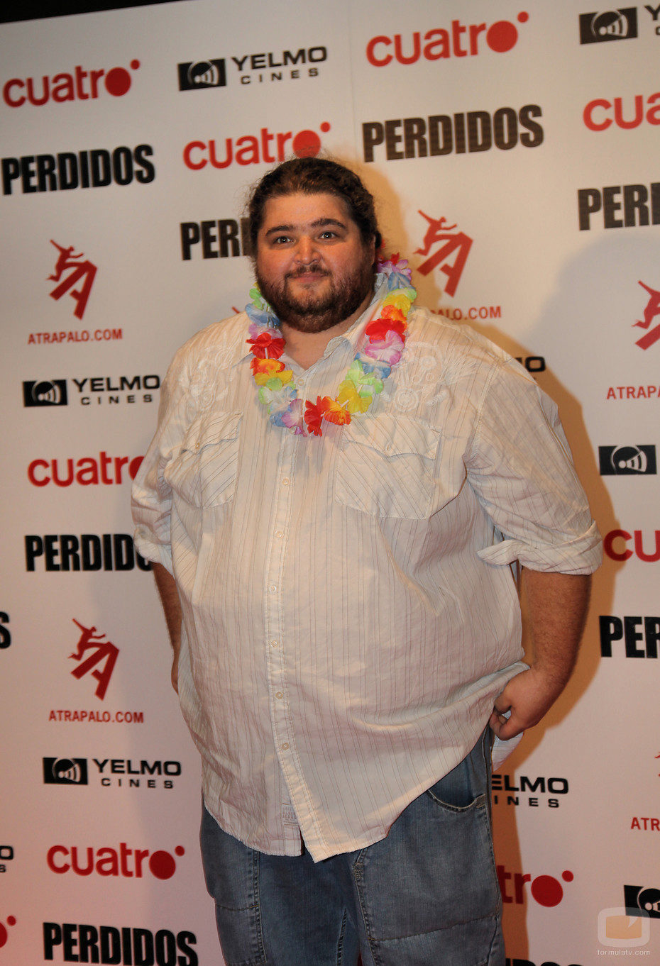 Hurley en la première de 'Lost' en Madrid