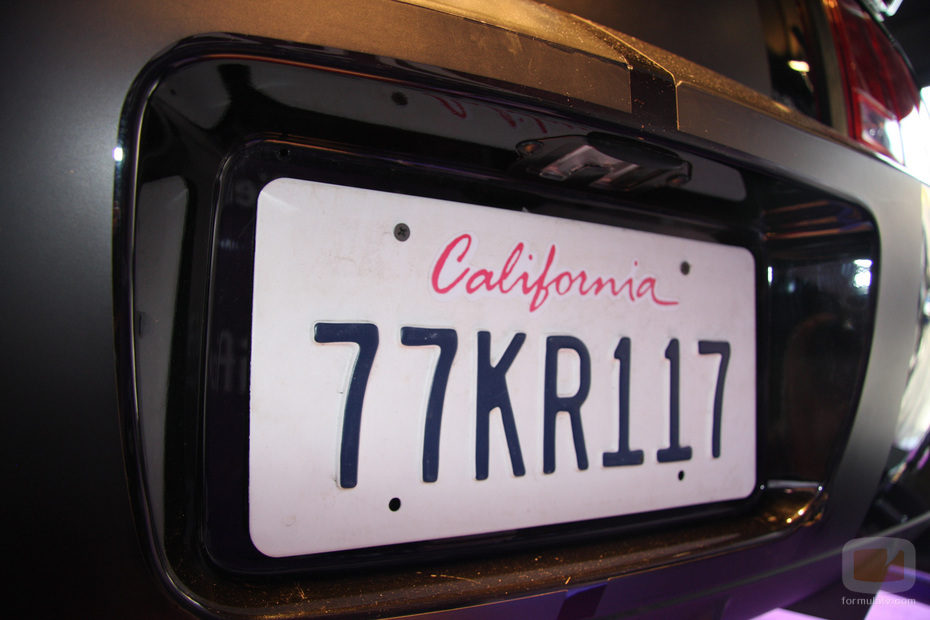 Matrícula de 'El coche fantástico'