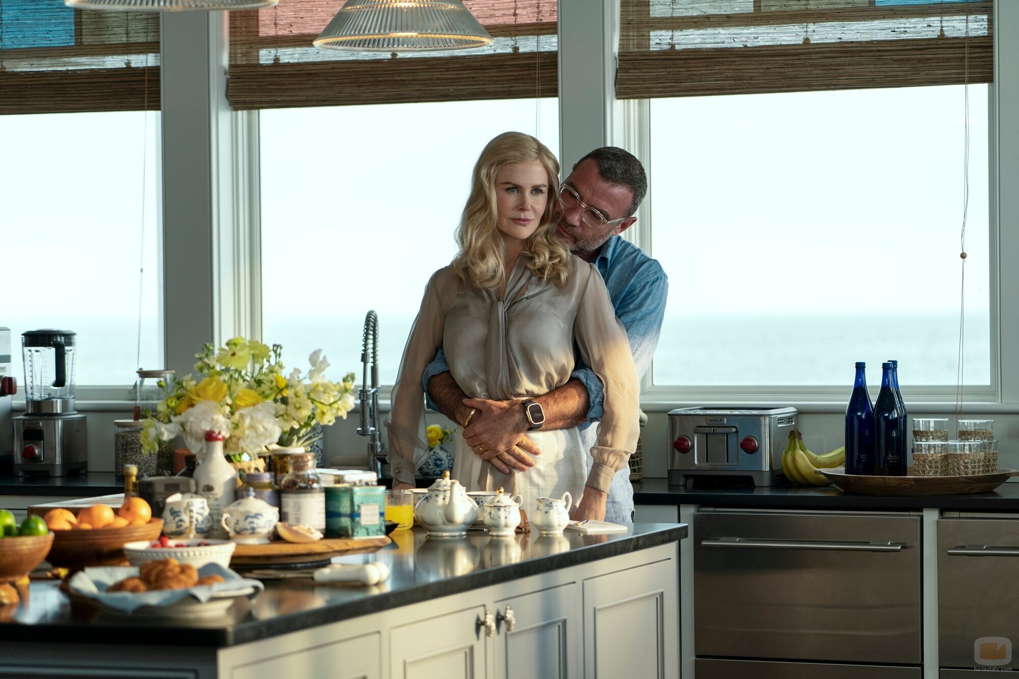 Liev Schreiber y Nicole Kidman en el 1x01 de 'La pareja perfecta'