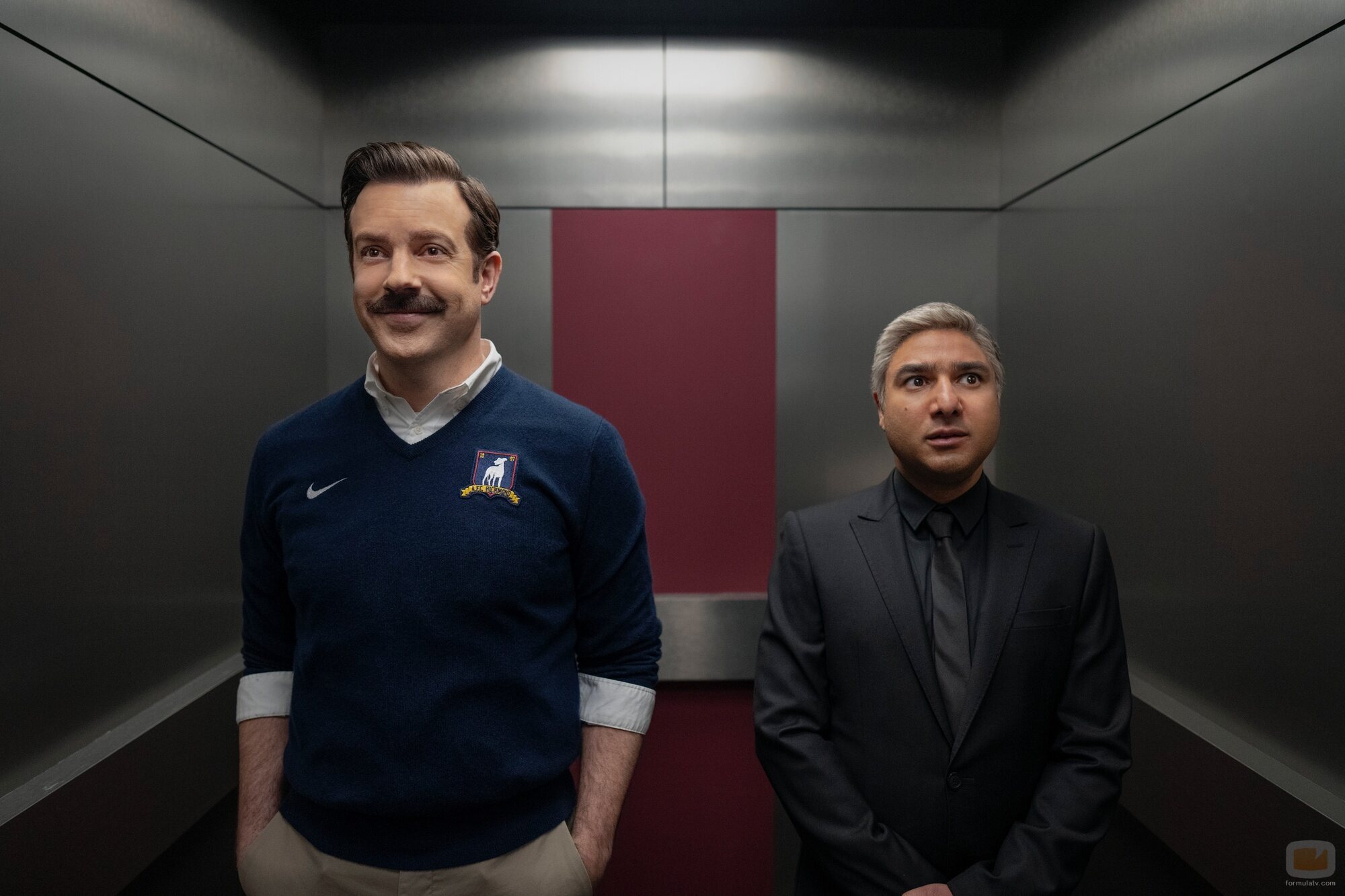 Jason Sudeikis y Nick Mohammed en el 3x04 de 'Ted Lasso'