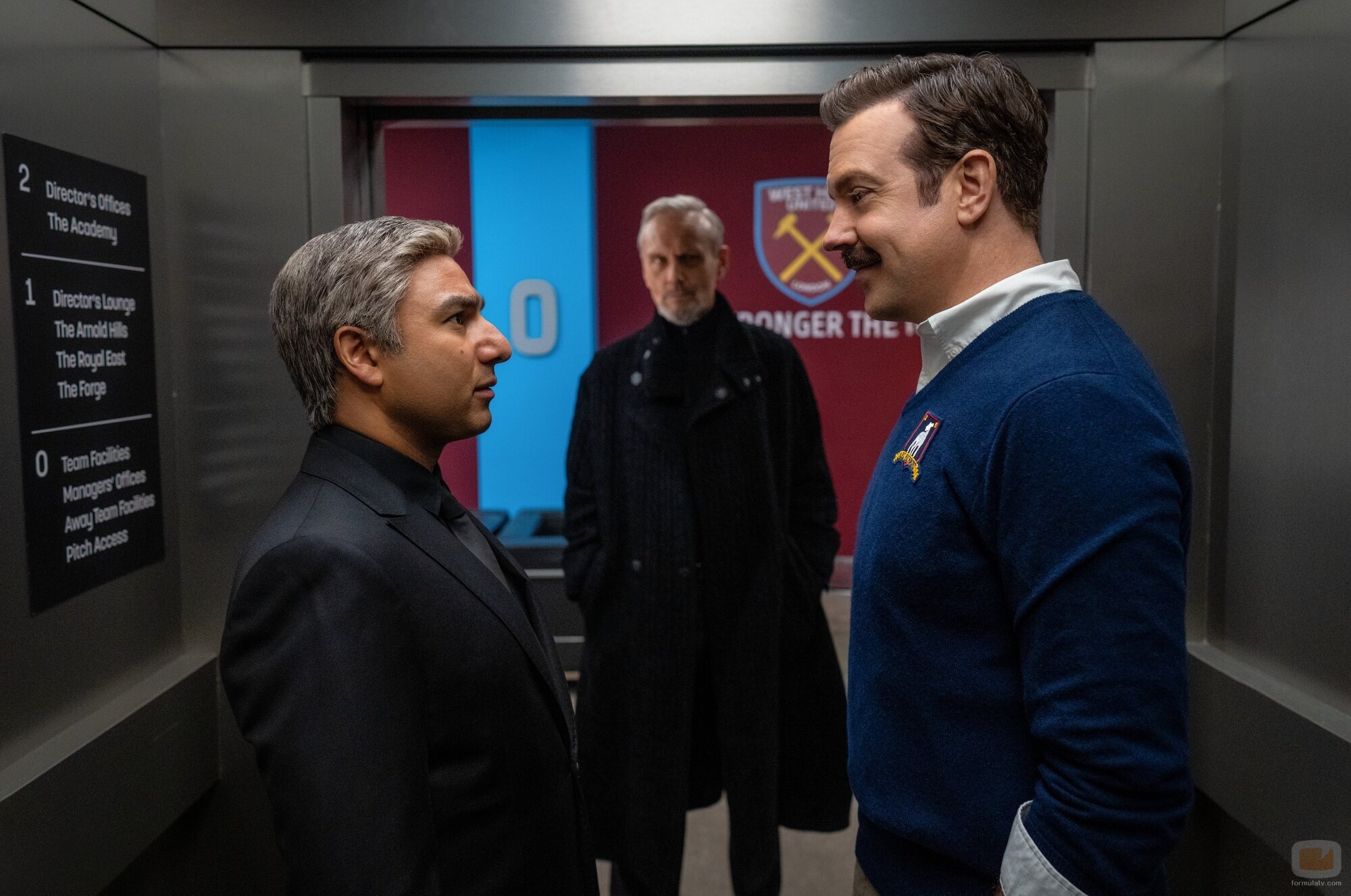 Jason Sudeikis y Nick Mohammed en 'Una gran semana' de 'Ted Lasso'