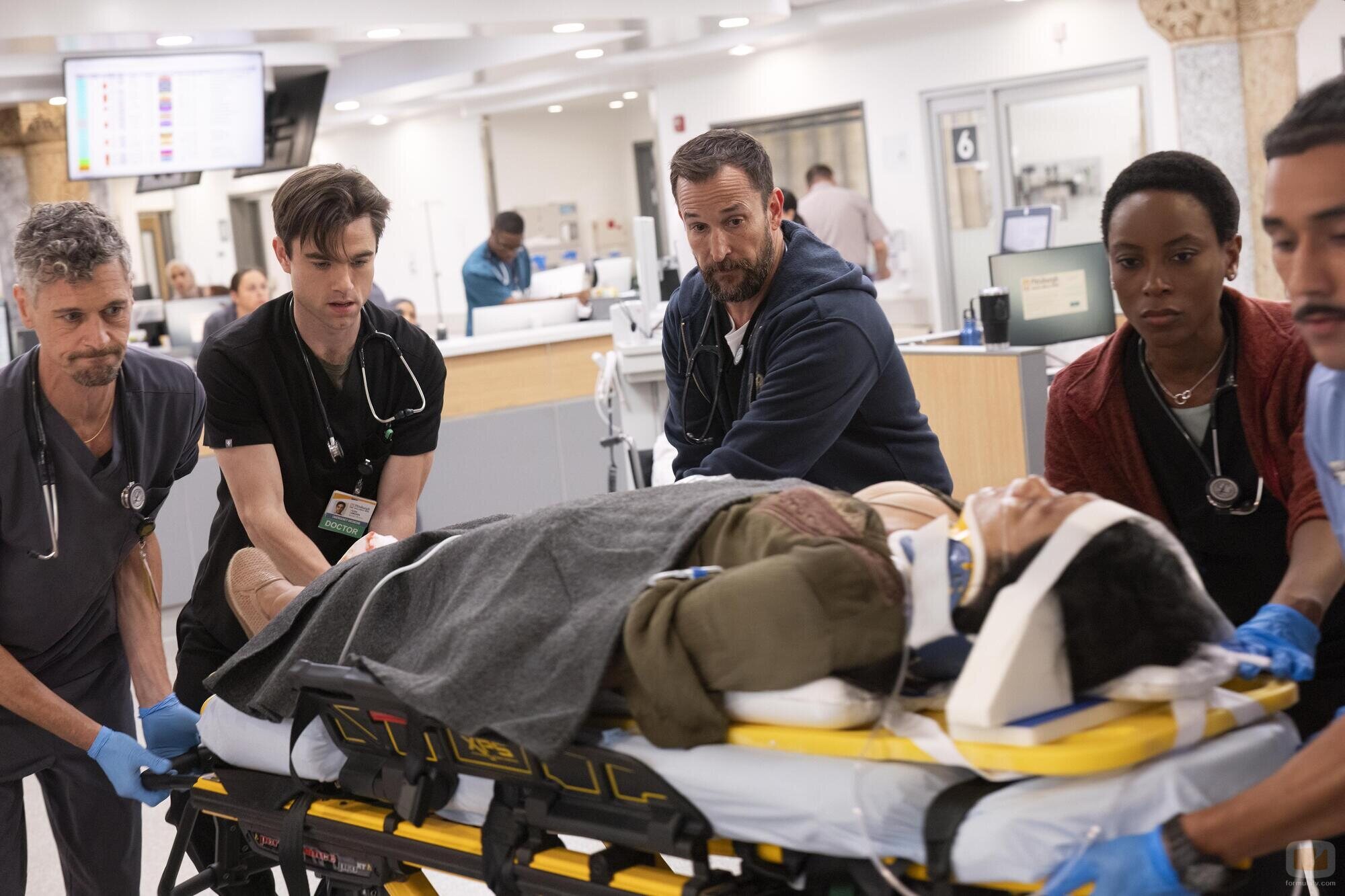 Escena de Temporada1 y el capítulo 01 de 'The Pitt'