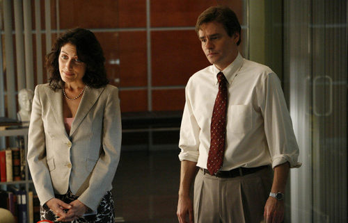 Robert Sean Leonard y Lisa Edelstein en 'House'