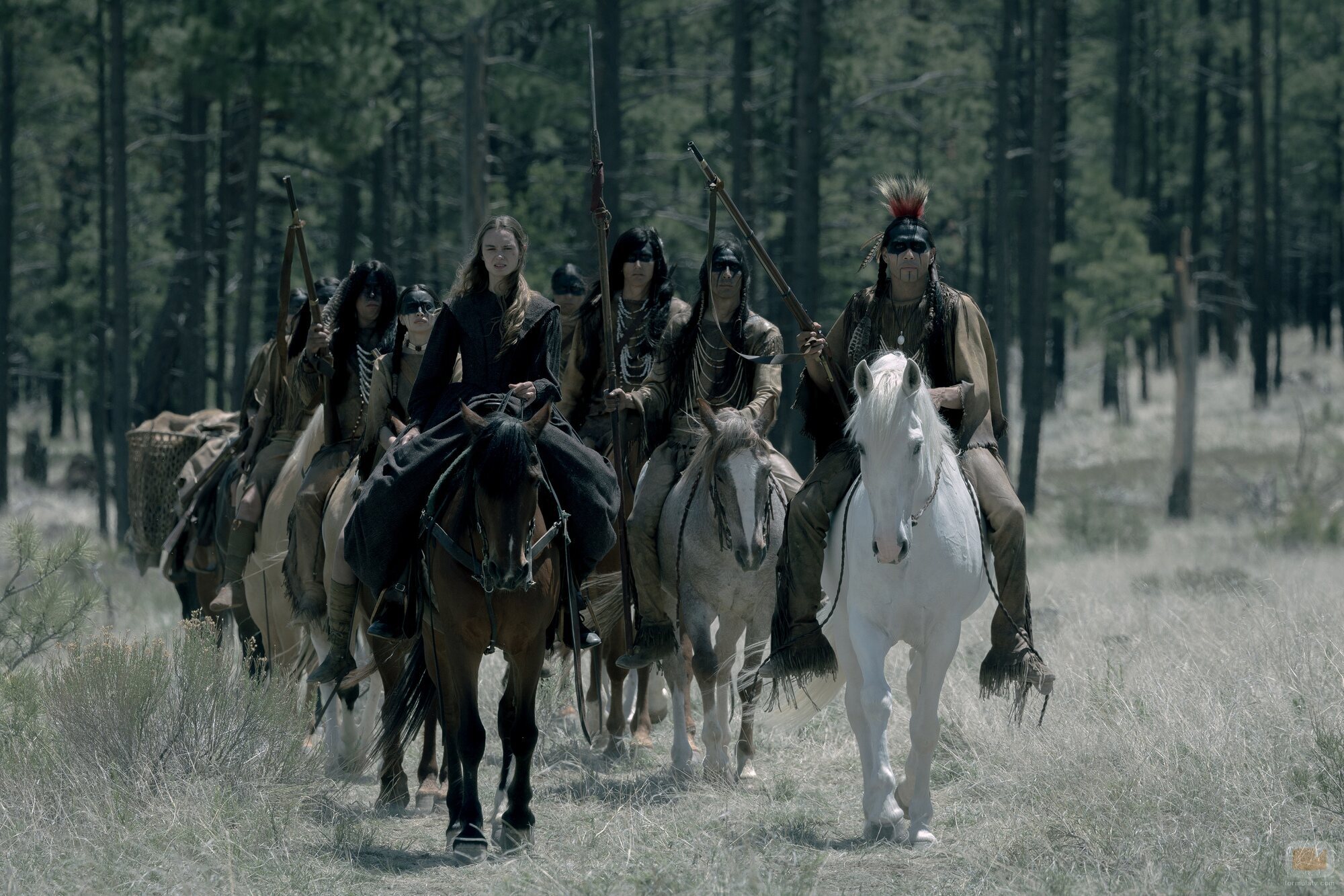 Tokala Black Elk y Derek Hinkey en el 1x03 de 'Érase una vez el Oeste'