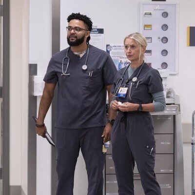 Katherine LaNasa en 1x03 titulado '9:00 A.M.' de 'The Pitt'