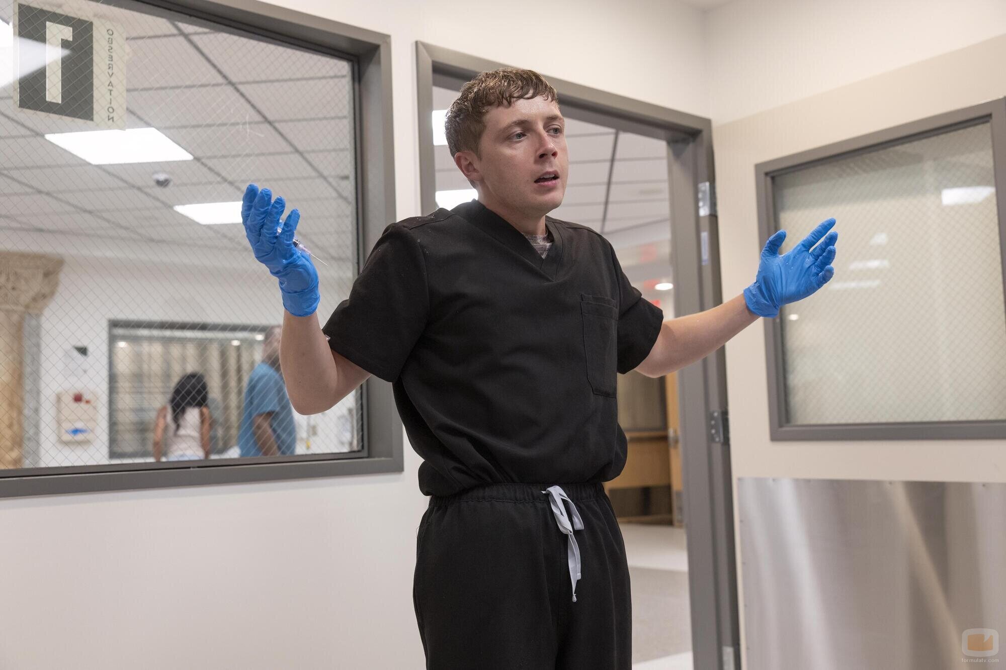 Gerran Howell en 1x03 titulado '9:00 A.M.' de 'The Pitt'