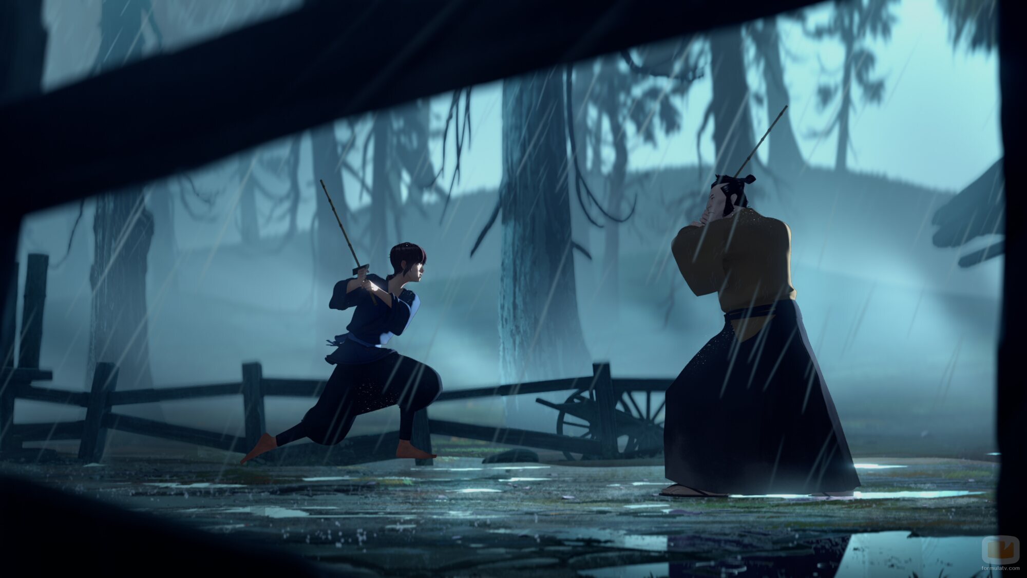 Still de Temporada1 y el capítulo 02 de 'Samurái de ojos azules'