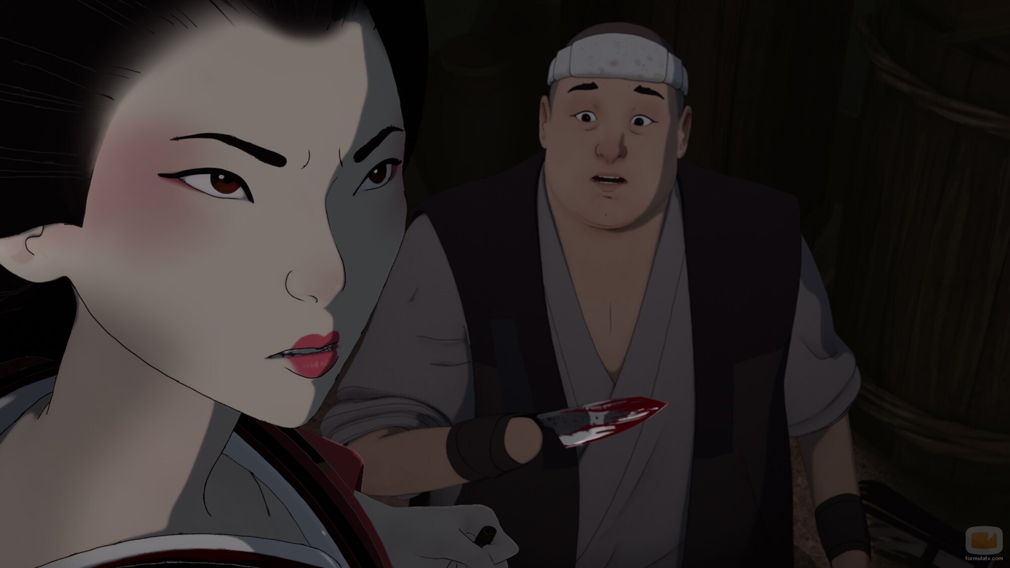 1x05 titulado 'La historia del Ronin y su esposa' de 'Samurái de ojos azules'