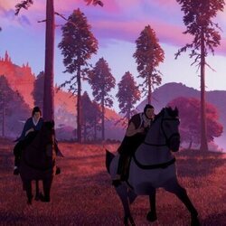 Escena de 1x05 titulado 'La historia del Ronin y su esposa' de 'Samurái de ojos azules'