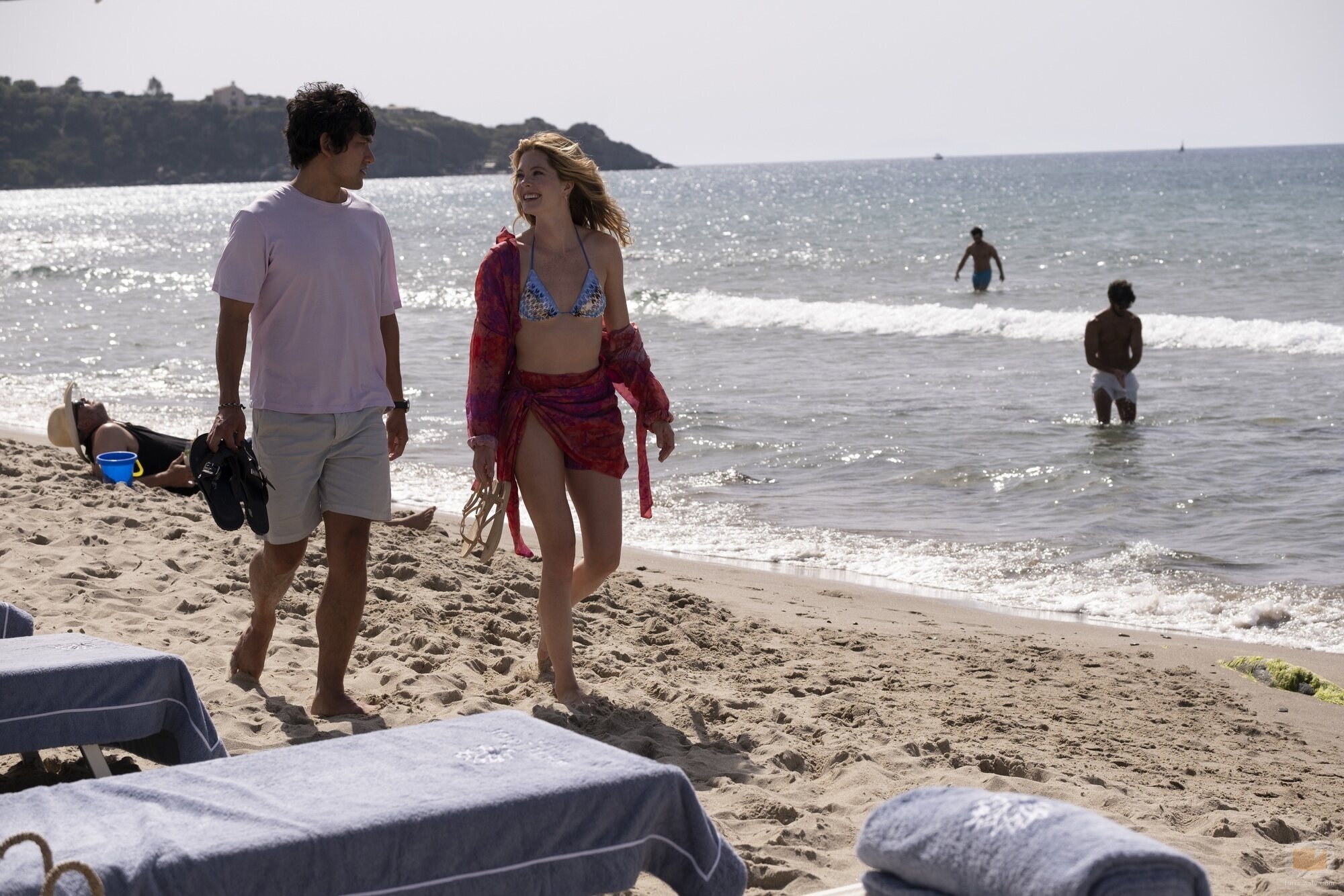 Escena de Meghann Fahy y Will Sharpe en la temporada 2 y el capítulo 07 de 'The White Lotus'