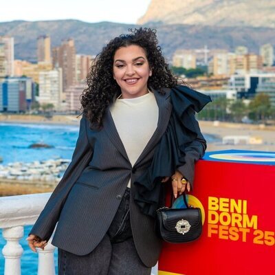 Lachispa posa en la rueda del prensa del Benidorm Fest 2025