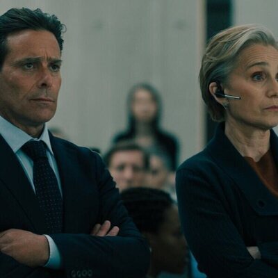 James Callis y Kristin Scott Thomas en Capítulo 1 titulado 'Suplantación de identidad' de 'Slow Horses'