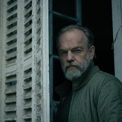 Hugo Weaving en 4x02 'Un extraño llega al pueblo' de 'Slow Horses'