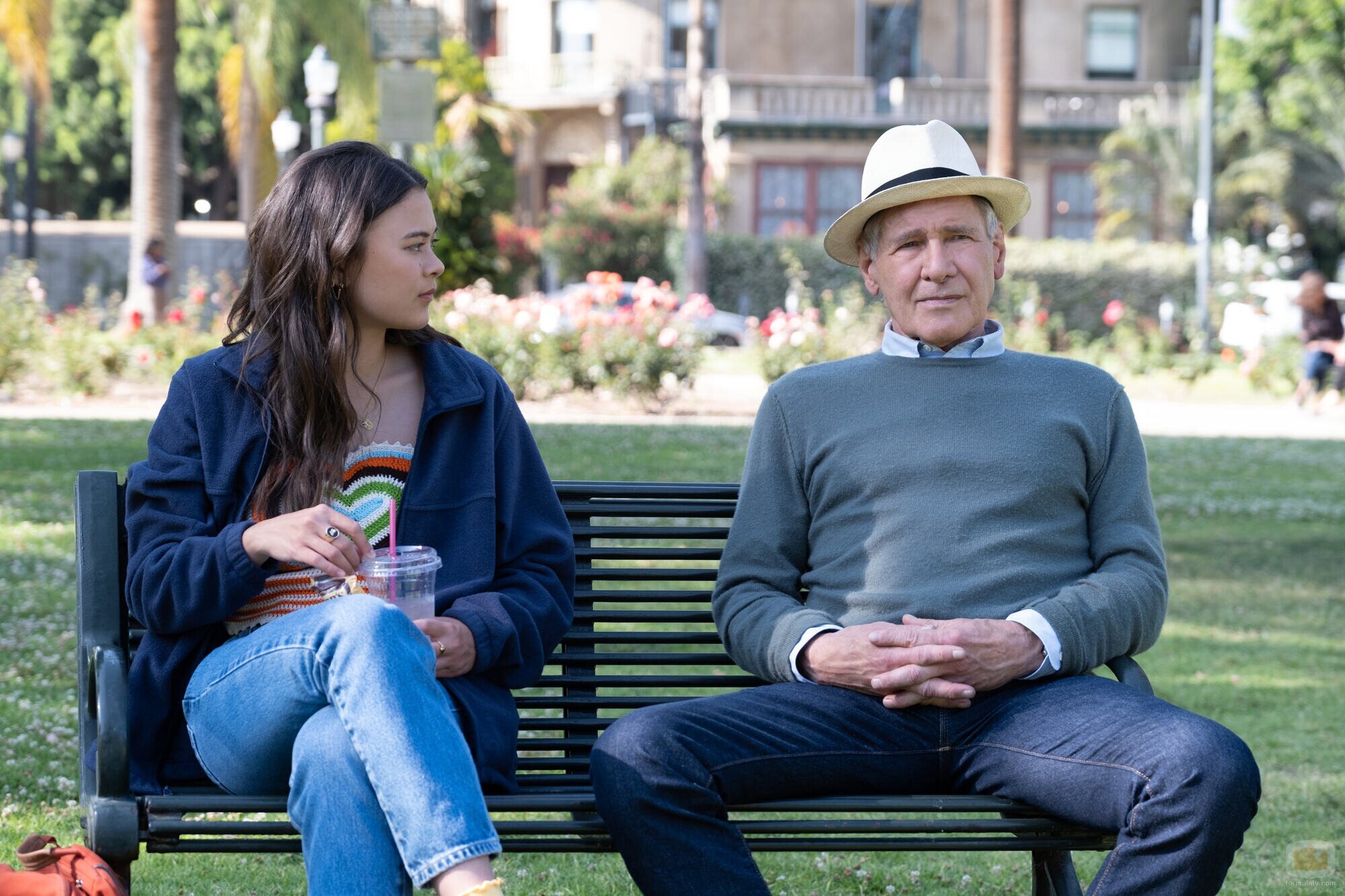 Harrison Ford y Lukita Maxwell en 'Quince minutos' de 'Terapia sin filtro'