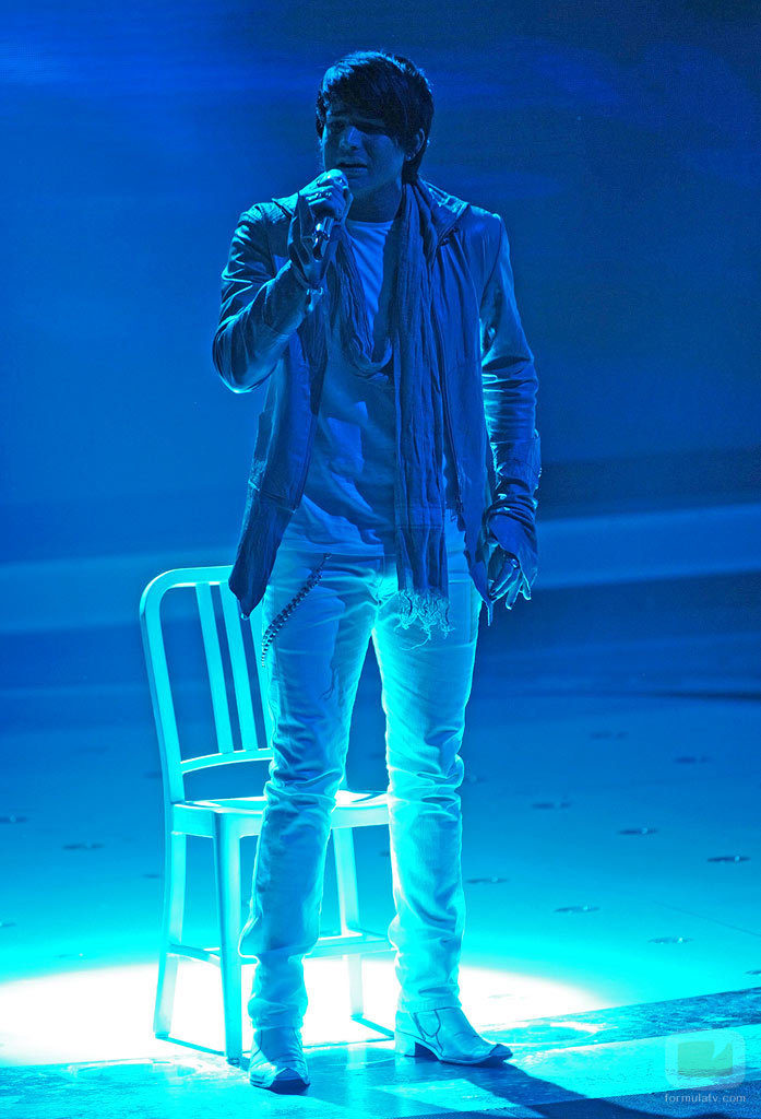 El cantante de EEUU Adam Lambert en 'American Idol'