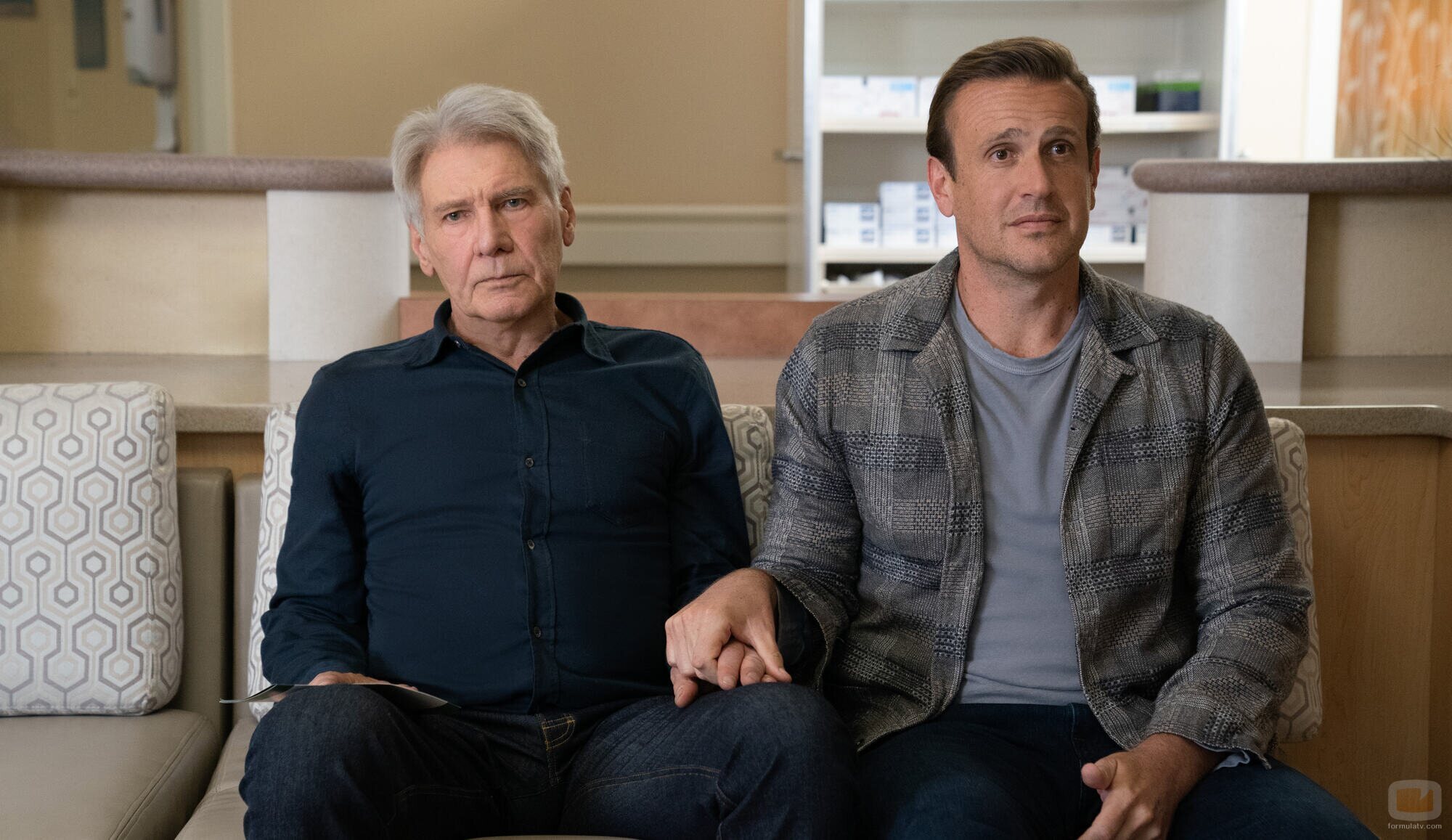 Jason Segel y Harrison Ford en 'En un lugar solitario' de 'Terapia sin filtro'