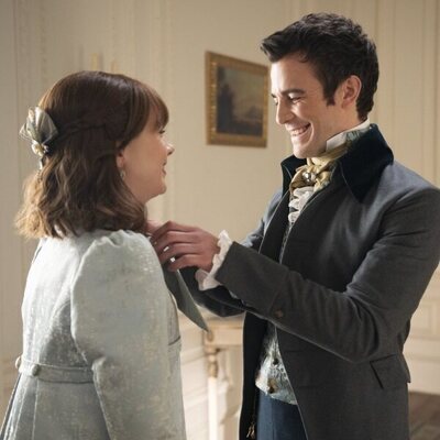 Claudia Jessie y Luke Thompson en el 3x08 de 'Los Bridgerton'