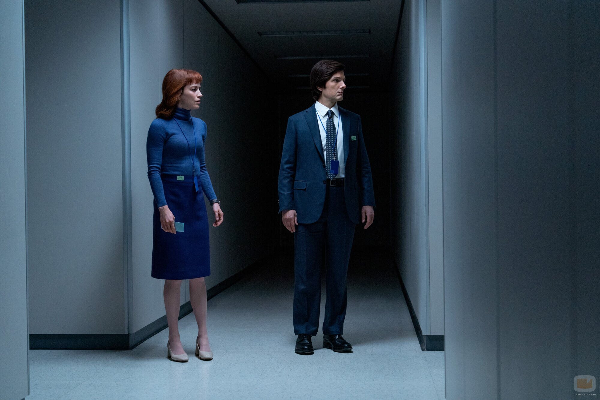 Adam Scott y Britt Lower en el 2x03 de 'Separación'