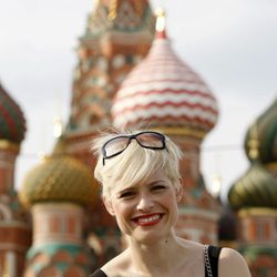 Soraya posa en el centro de Moscú