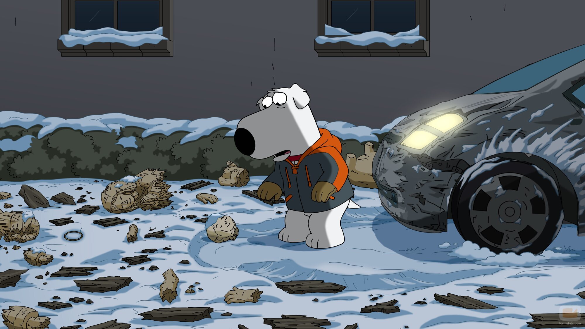 Still de 'Delincuencia navideña' de 'Family Guy'