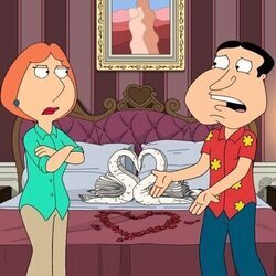 Capítulo 12 titulado 'El aprieto de Lois y Quagmire' de 'Padre de familia'