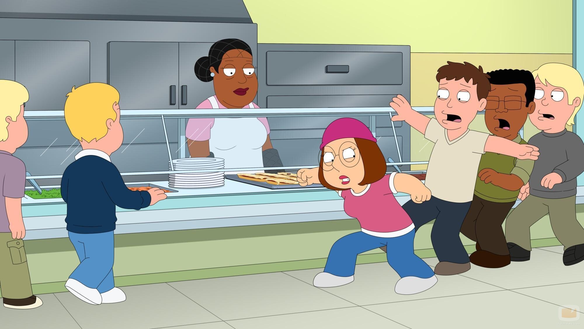 Escena de 'Meg no sabe meterla' de 'Family Guy'