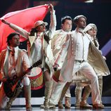 Regina, de Bosnia Herzergovina en la Semifinal Festival de Eurovisión