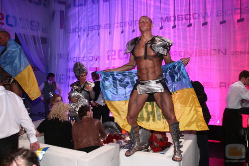 Bailarín ucraniano en la green room