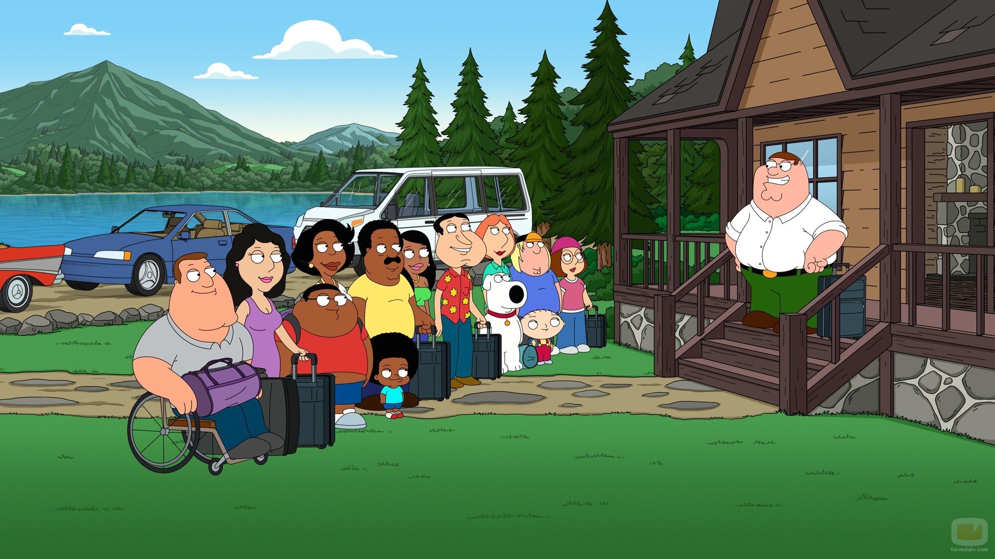 22x10 titulado 'Presión en la cabaña' de 'Padre de familia'