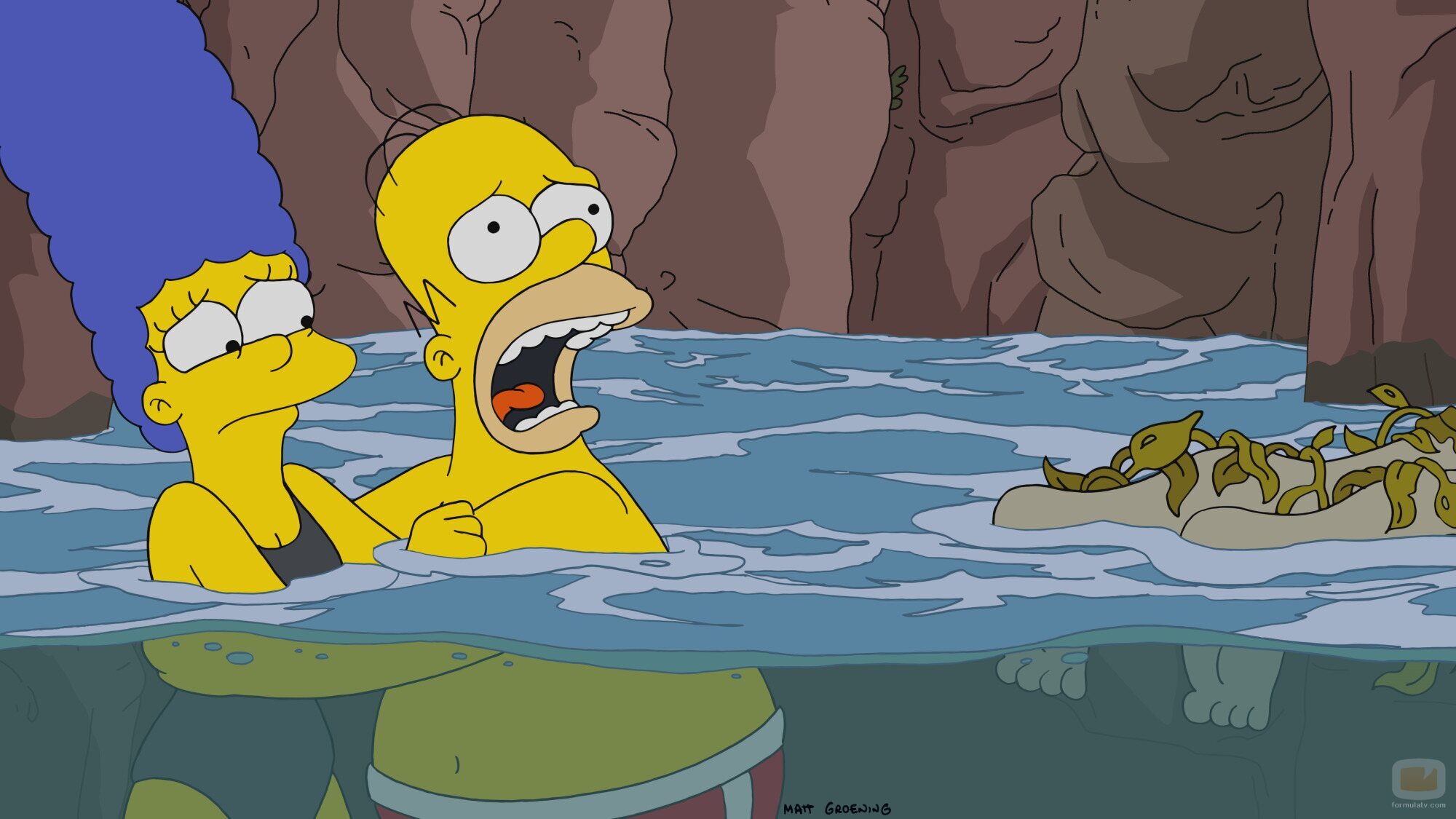 Imagen de 36x02 'The Yellow Lotus' de 'Los Simpson'