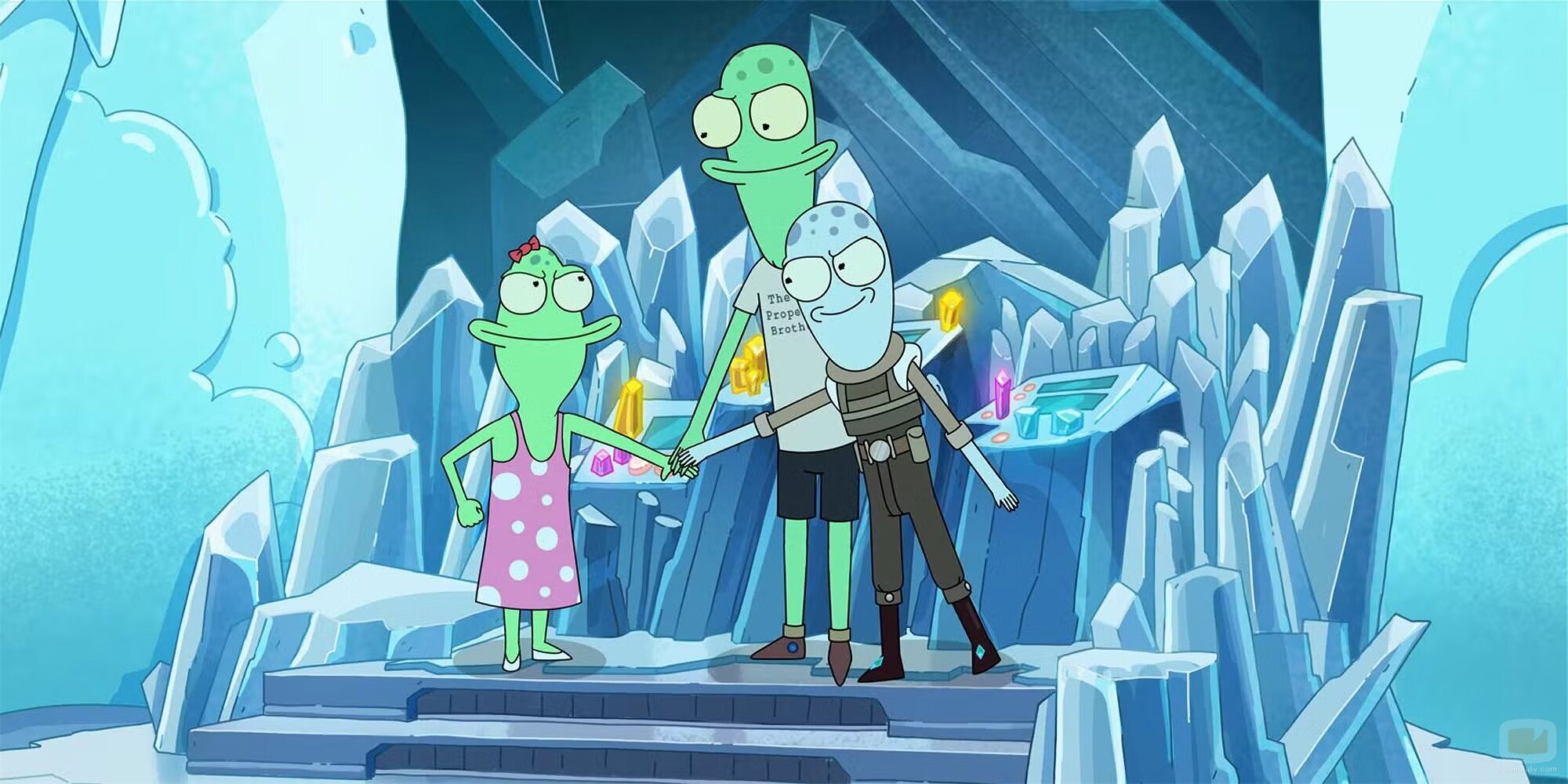 3x01 titulado 'El triangulador de extremidades' de 'Solar Opposites'