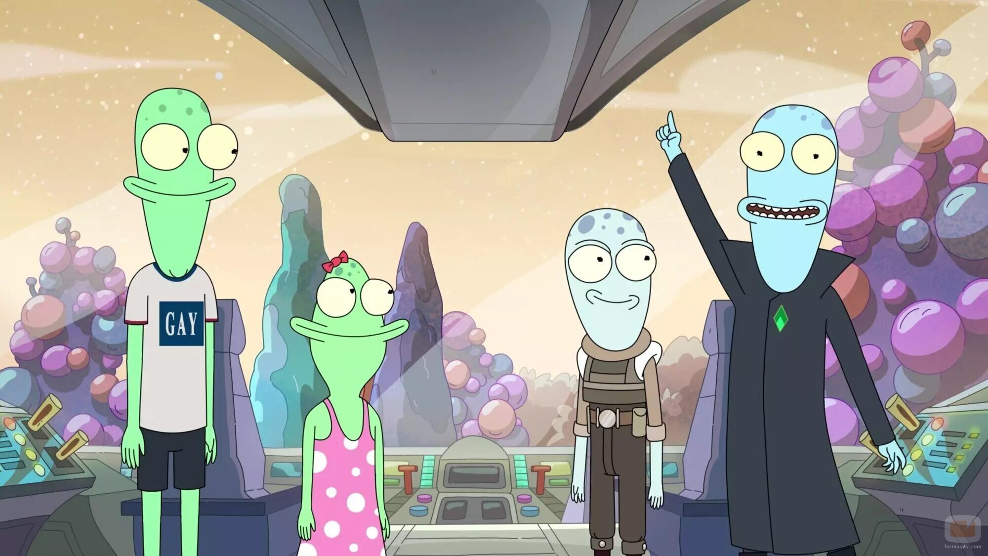 Escena de Temporada 5 y el capítulo 01 de 'Solar Opposites'