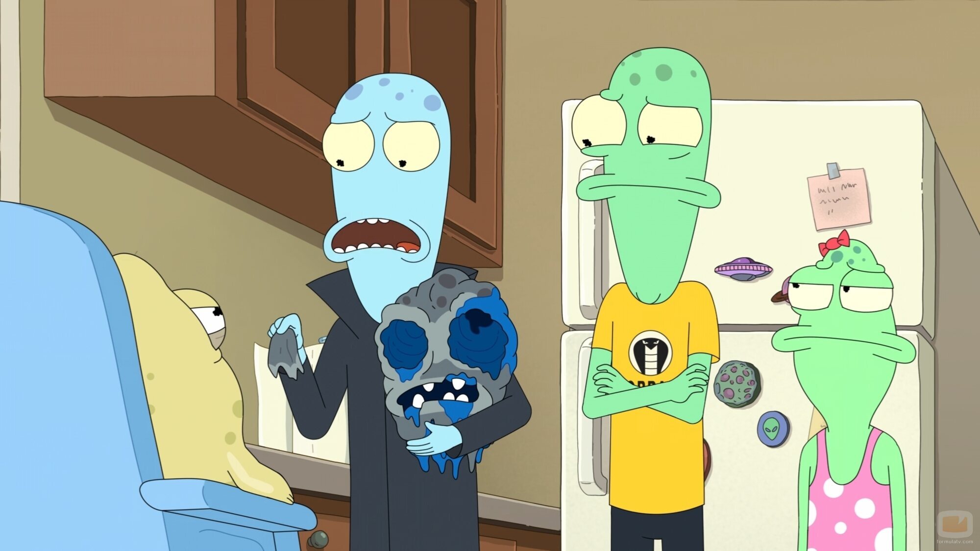 Still de 5x11 titulado 'La cabeza gigante de Yumyulack' de 'Solar Opposites'