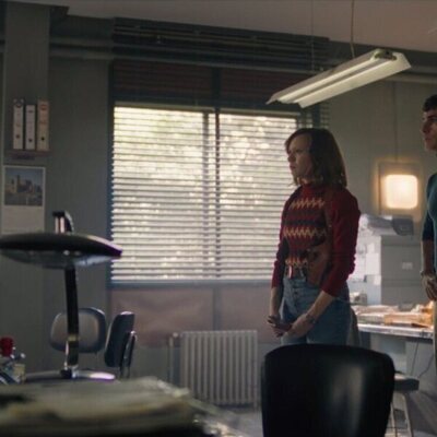 Nico Romero y Laia Manzanares en 1x02 titulado 'Episodio 2' de 'Asuntos internos'