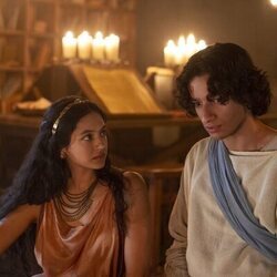 Indy Lewis y Michael Iskander en 'Episode #1.4' de 'House of David'