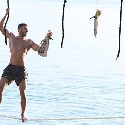 Borja González, en la primera prueba de recompensa de 'Supervivientes 2025'
