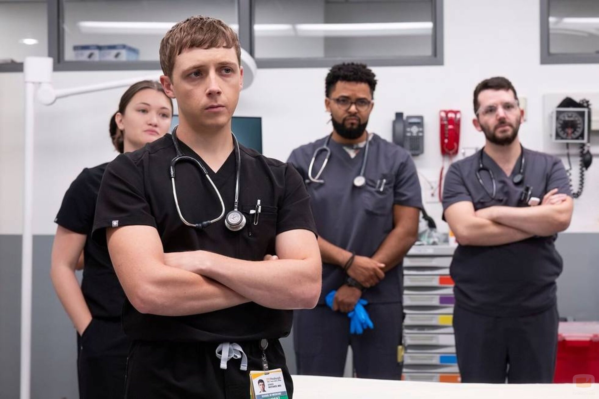 Gerran Howell en 1x09 titulado '3:00 P.M.' de 'The Pitt'