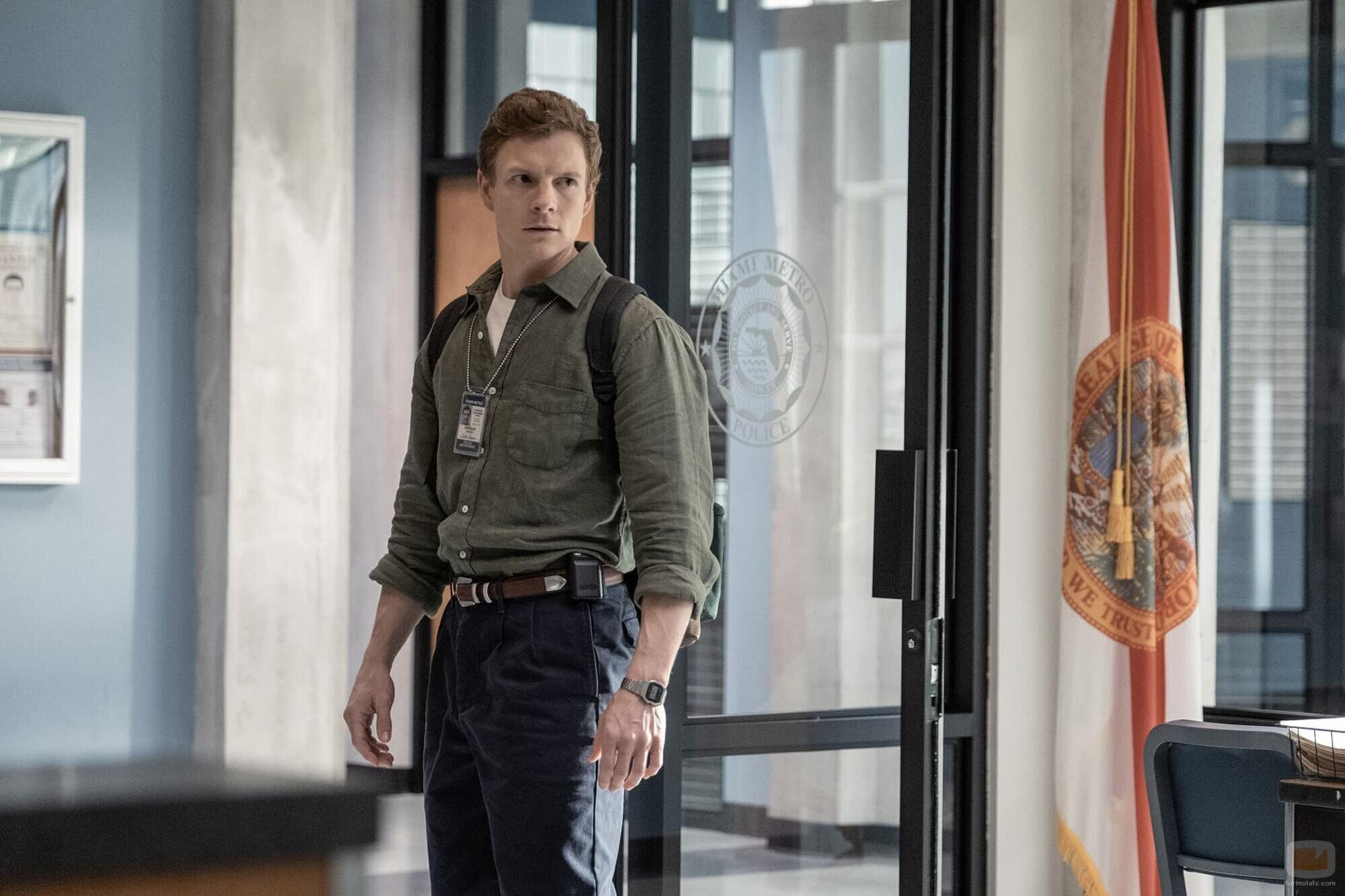 Patrick Gibson en el 1x01 de 'Dexter: Original Sin'