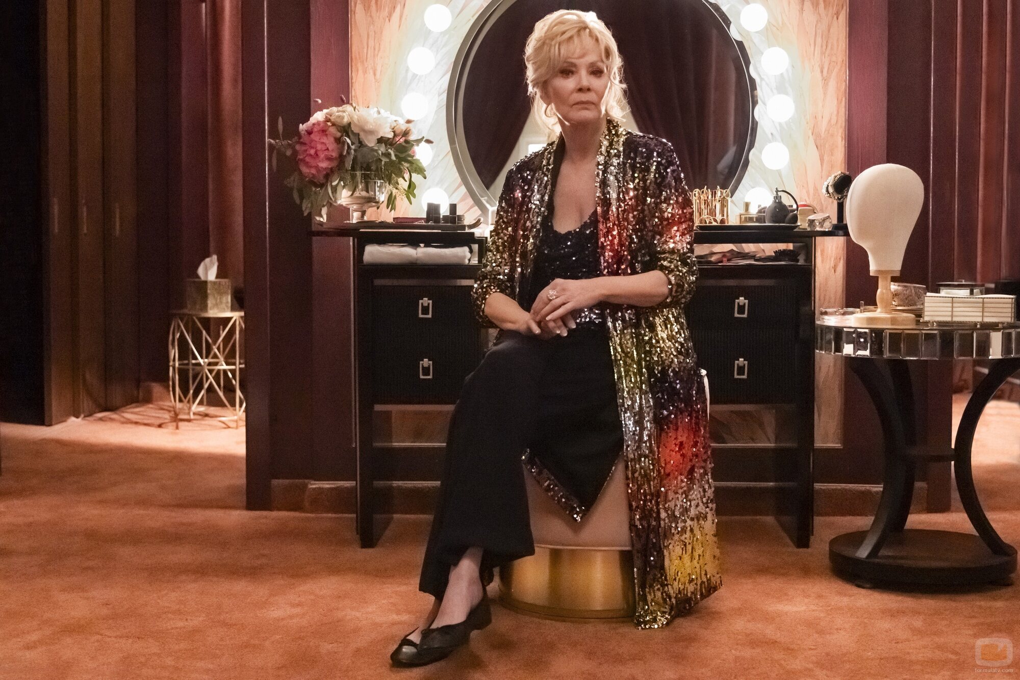 Still de Jean Smart en 1x01 titulado 'No hay línea roja' de 'Hacks'