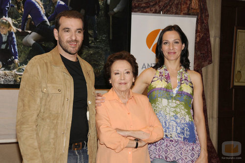 Luis Merlo, Amparo Baró y Natalia Millán