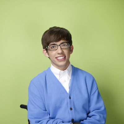 Kevin McHale en una imagen promocional de 'Glee'