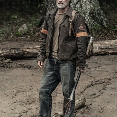 Imagen de Andrew Lincoln en 'Descanse en paz' de 'The Walking Dead'