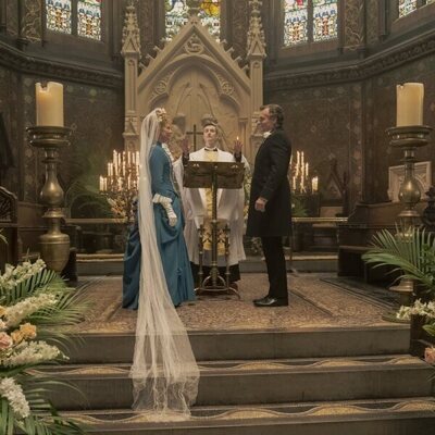 Robert Sean Leonard y Cynthia Nixon en 2x05 titulado 'Al alcance de la mano' de 'La edad dorada'