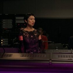 Greta Lee en Capítulo 7 titulado 'Escrutinio estricto' de 'The Morning Show'