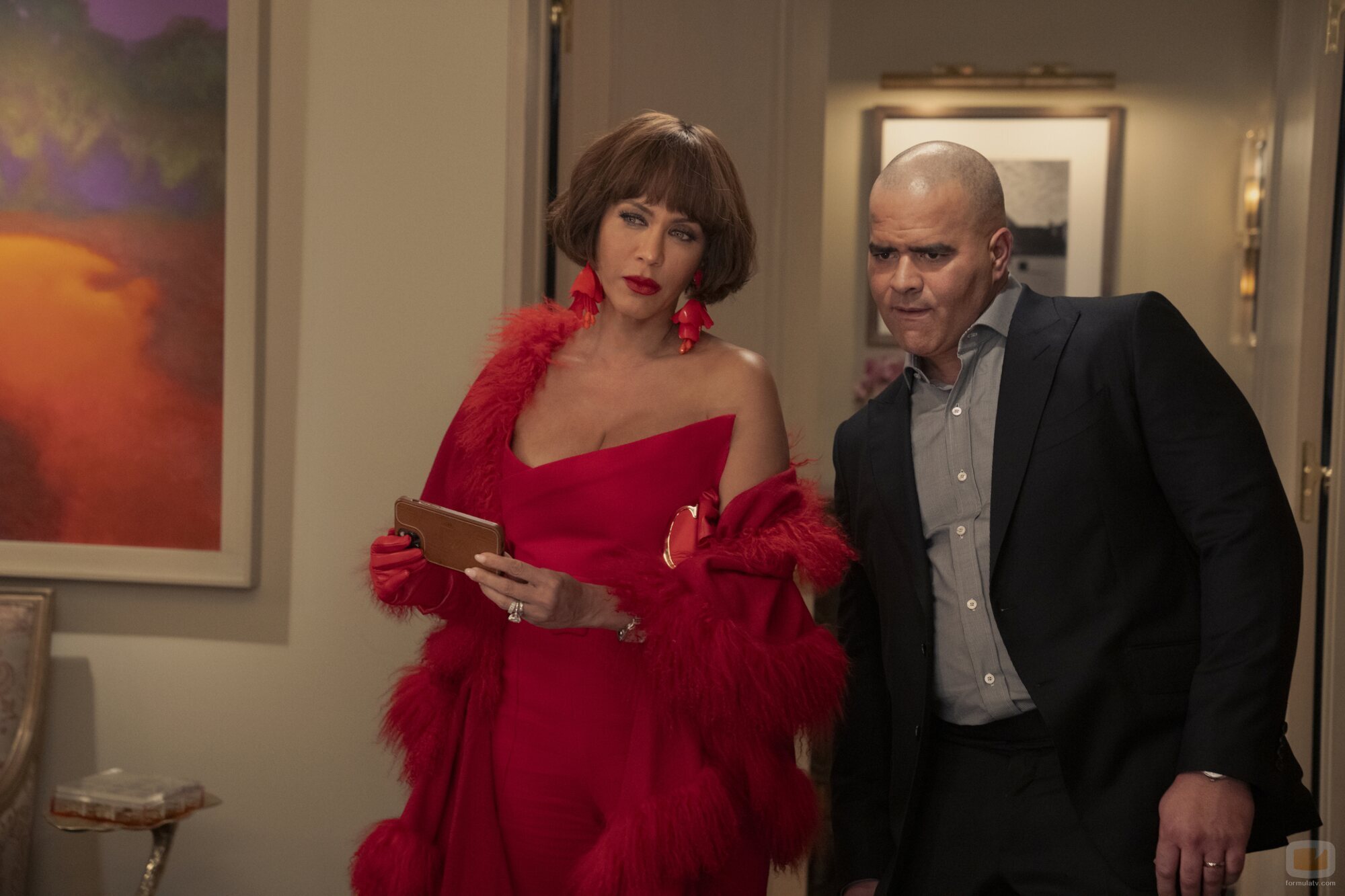 Nicole Ari Parker y Chris Jackson en 2x07 titulado '14 de febrero' de 'And Just Like That...'