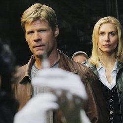 Elizabeth Mitchell y Joel Gretsch son Erika y el Padre Jack Landry
